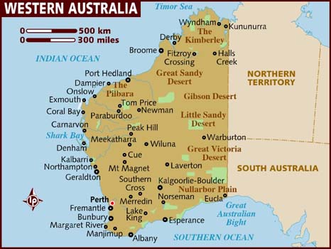 map_of_western-australia iBuild Kit Homes WA