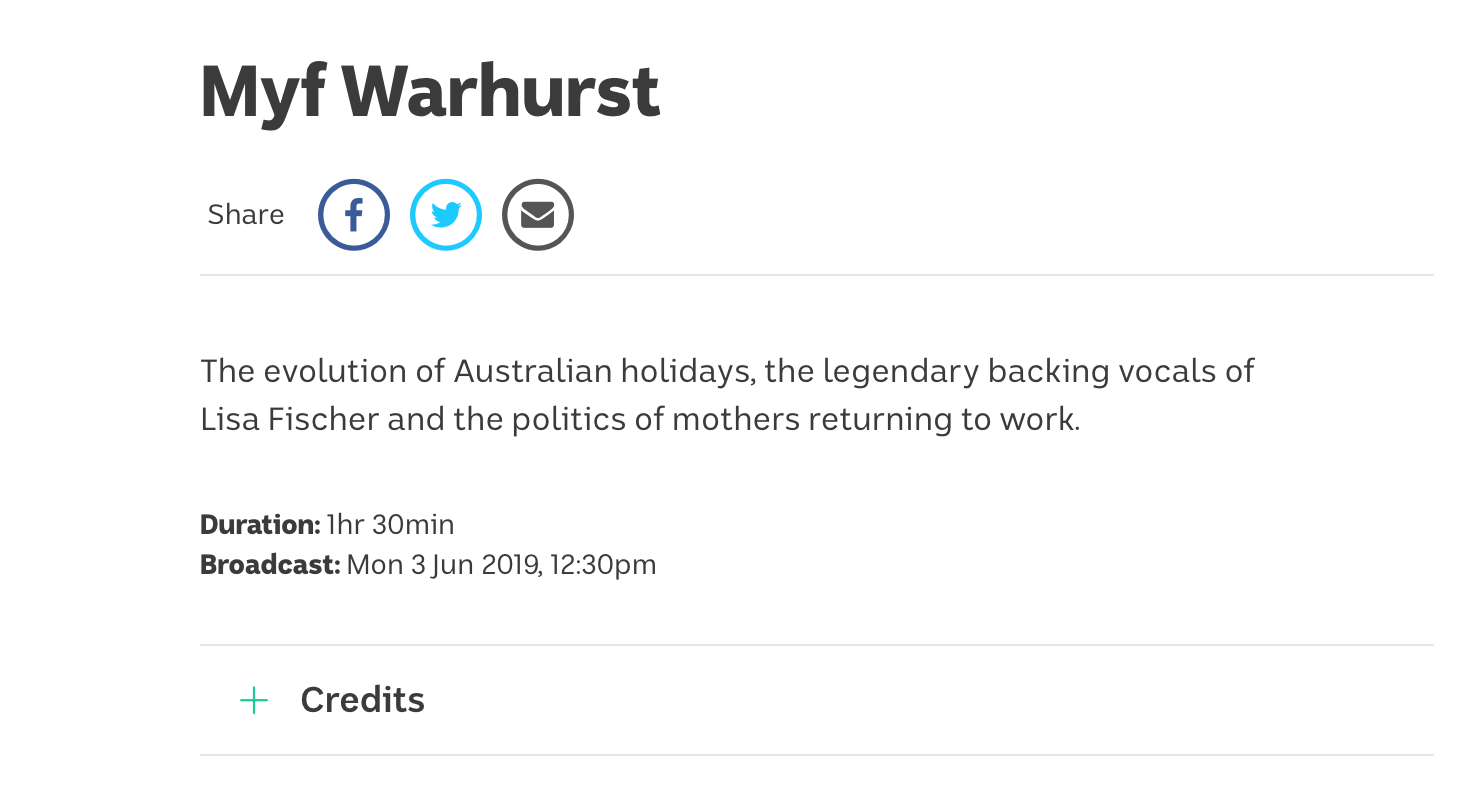 ABC Radio mention iBuild